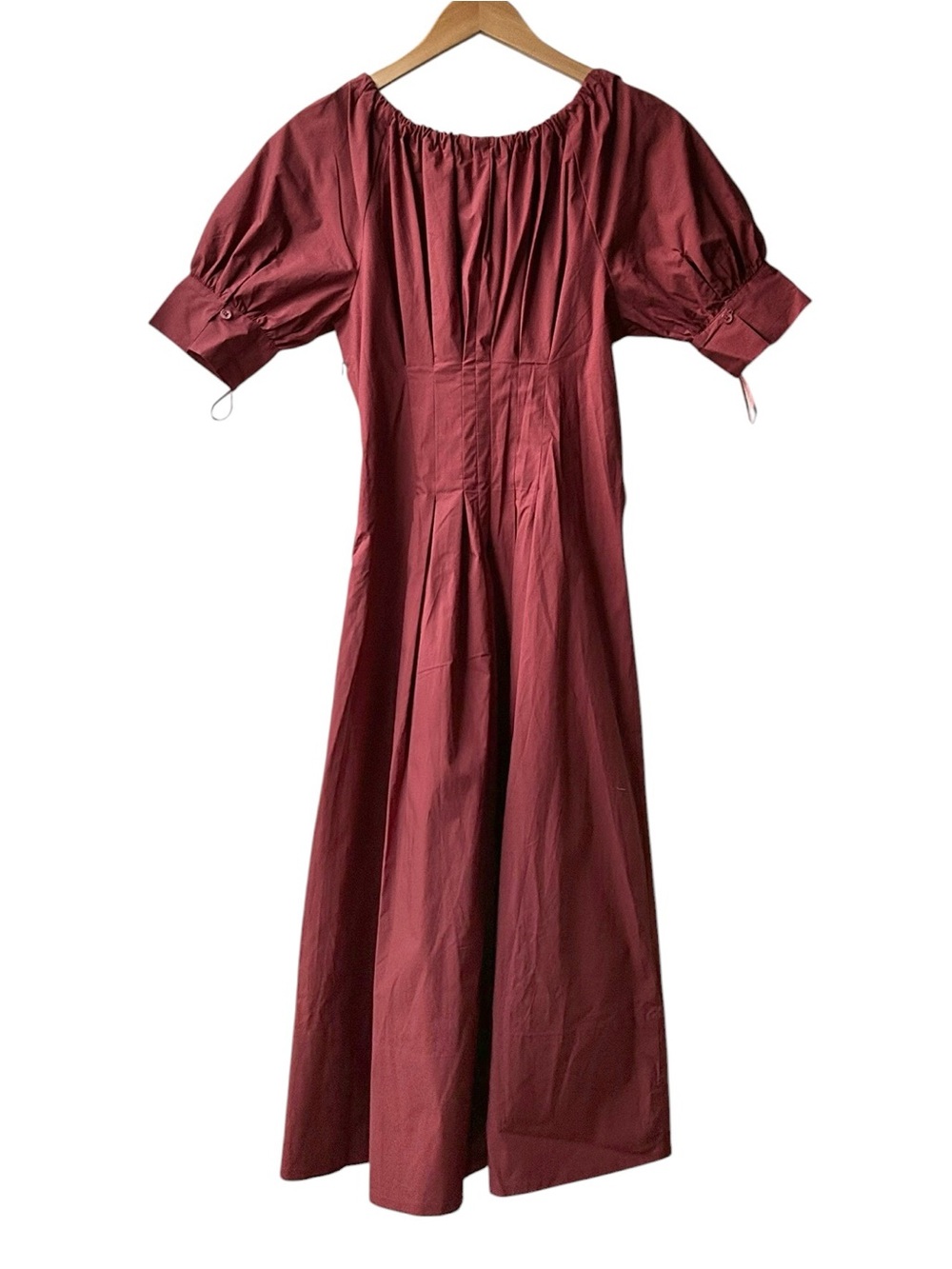 NWT J.Crew Cinched-waist shirt-dress in Brilliant Mahogany Red Sz 4P - Picture 6 of 11